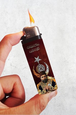 Osmanlı Temalı Baskılı Klasik Çakmak, Tekrar Doldurulabilir