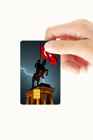 Atatürk 4'lü Set Kredi/Banka Kart Kaplama Sticker