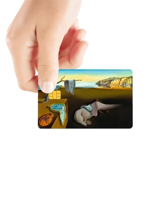 Belleğin Azmi Salvador Dali Temalı Parlak Kredi/Banka Kart Kaplama Sticker