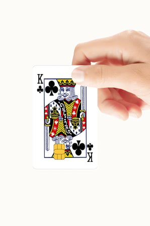 Kral Kraliçe Jack İskambil 4'lü Set Kredi/Banka Kart Kaplama Sticker