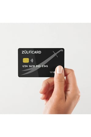 Zülfikar Kart Kaplama Sticker Kart Etiketi (Yüksek Kaliteli Baskı)