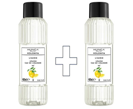 Limon Kolonyası 2Lİ SET- 80 Derece Pet Şişe 400 ml