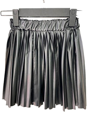 Kız çocuk suni deri garson boy etek