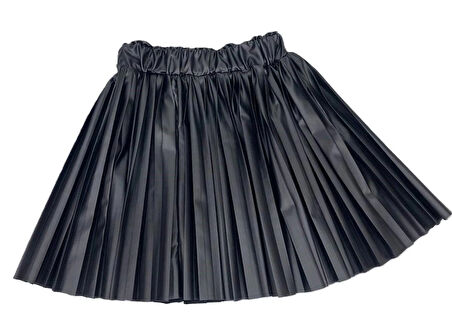 Kız çocuk suni deri garson boy etek