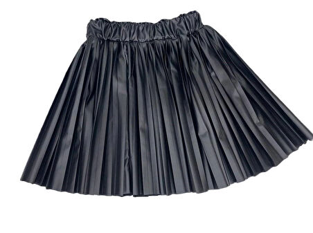 Kız çocuk suni deri garson boy etek