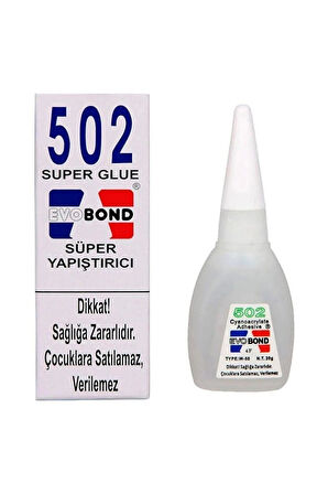 Evo Bond 502 Hızlı Süper Japon Yapıştırıcı - 20 Gr. - 1 Adet
