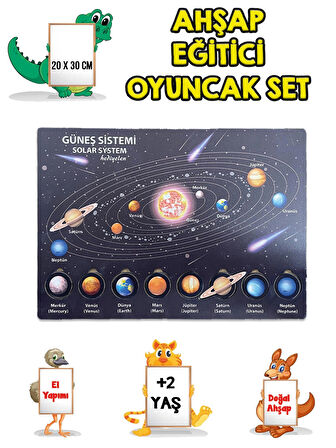 4 Lü Set Ahşap Eğitici Öğretici Oyuncak Puzzle Yapboz Söktak +2 Yaş Harfler-Sayılar