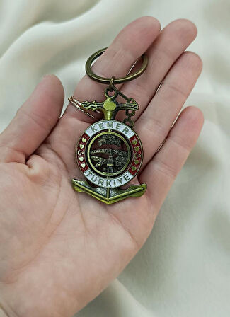 Metal Anahtarlık Ay Yıldız Kule Kalp Çanta Araba Cüzdan Süsü                   