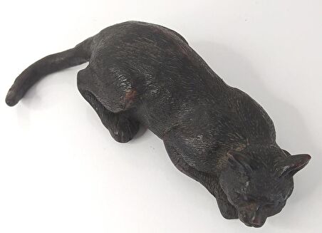 Reçine Kedi Biblo Heykel Dekoratif Tasarım Masa Üstü Dekor Süs