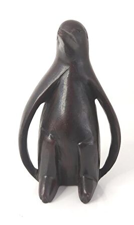 Reçine Penguen Biblo Heykel Dekoratif Tasarım Masa Üstü Dekor Süs