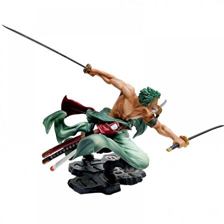 One Piece Anime 3DRoronoa Zoro Değişim Kafa Büyük Aciton Figür Oyuncak 20 cm