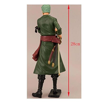 One Piece Anime 3DRoronoa Zoro Büyük Aciton Figür Oyuncak 29 cm