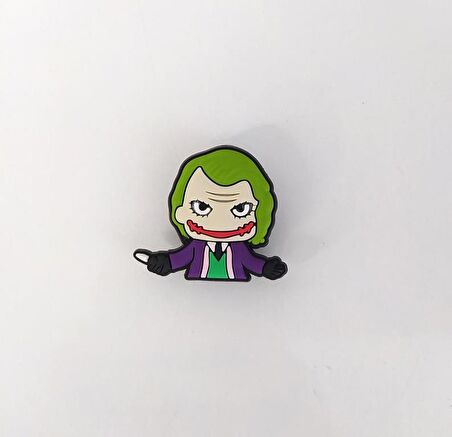 1 Adet Silikon Joker Figür Tekli Terlik Süsü Aksesuar