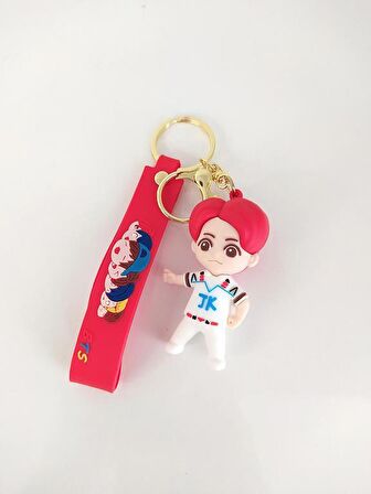 BTS Jungkook Figür Silikon Anahtarlık Çanta Süsü Oyuncak 