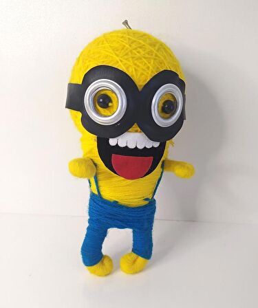 Minions Örgü Keçe Minion İlginç Anahtarlık Çanta Süsü Oyuncak Aksesuar  