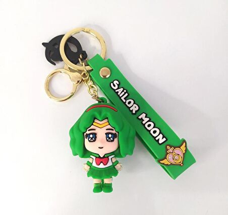 Sailor Moon Silikon Anahtarlık Çanta Süsü Oyuncak Araba Süsü