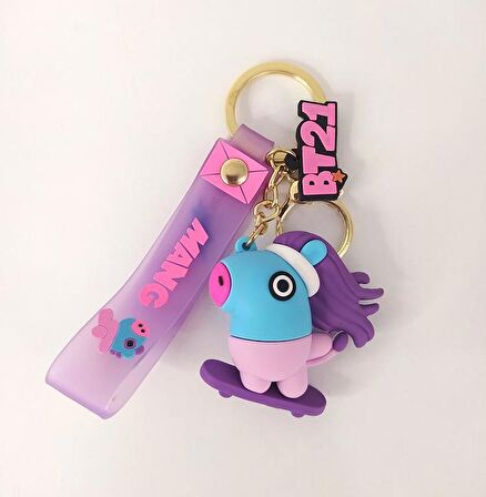 BTS Mang Silikon Anahtarlık Çanta Süsü Oyuncak Araba Süsü