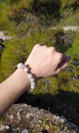 Bileklik Doğal Taş Çakra Elastik Aşk Sevgili Bileklik Unisex Yoga Enerji Bilezik 