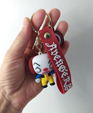 Anahtarlık Halloween Cadılar Bayramı Palyaço Silikon Anahtarlık Çanta Süsü Karakter Figür Oyuncak Aksesuar 14512