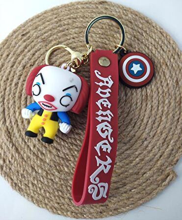 Anahtarlık Halloween Cadılar Bayramı Palyaço Silikon Anahtarlık Çanta Süsü Karakter Figür Oyuncak Aksesuar 14512