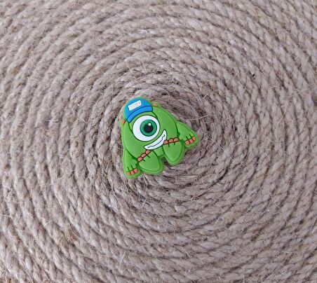 Terlik Ayakkabı Sandalet Süsü Tek Göz Canavar1 Adet Silikon Kız Erkek Aksesuar Hediye  