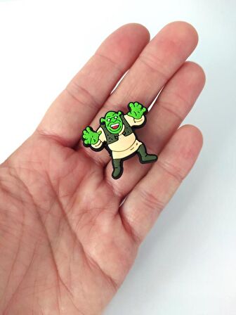 Terlik Ayakkabı Sandalet Süsü Shrek 1 Adet Silikon Kız Erkek Aksesuar Hediye  