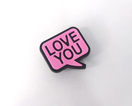 Terlik Ayakkabı Sandalet Tokası Love You 1 Adet Silikon Kız Erkek Aksesuar Hediye  