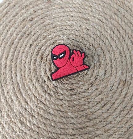 Terlik Süsü  Silikon Terlik Sandalet Tokası Örümcek Adam Süsü Aksesuar