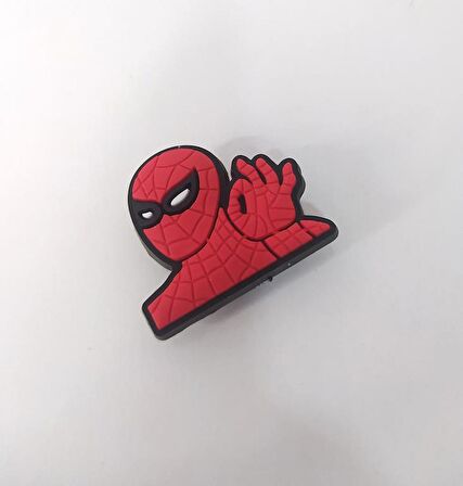 Terlik Süsü  Silikon Terlik Sandalet Tokası Örümcek Adam Süsü Aksesuar