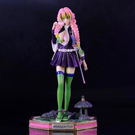 Anime Demon Slayer Mitsuri Kanroji Karakter Figür Oyuncak Biblo 26 cm