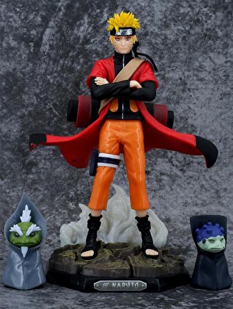 Anime Naruto Uzumaki Işıklı Eylem Karakter Figür Oyuncak Biblo 23 cm