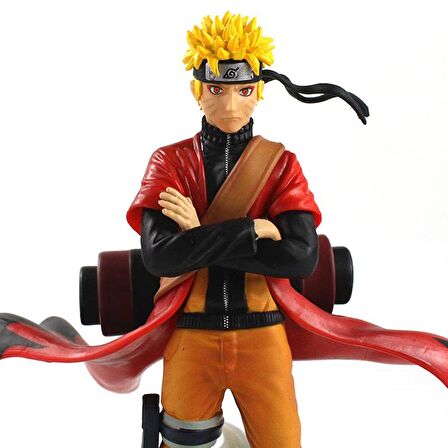 Anime Naruto Uzumaki Işıklı Eylem Karakter Figür Oyuncak Biblo 23 cm