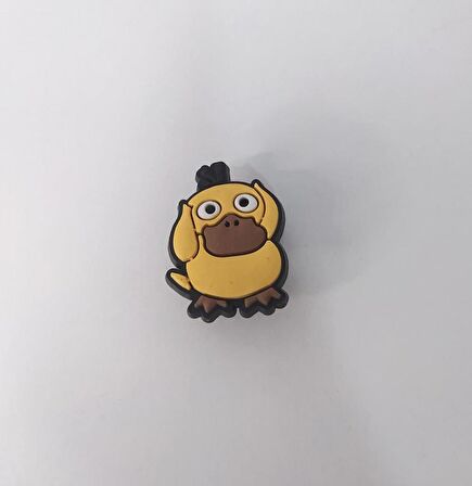 Terlik Ayakkabı Sandalet Tokası Silikon Pokemon Psyduck 1 Adet Tekli Terlik Süsü 