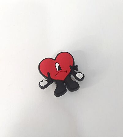 Terlik Ayakkabı Sandalet Tokası Silikon Kötü Bunny Terlik Süsü Aksesuar