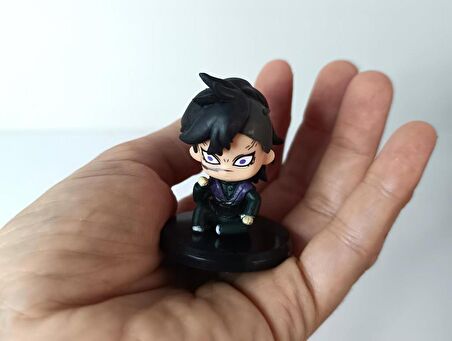 Anime Demon Slayer Genya Shinazugawa İblis Avcısı Mini Figür Eylem Karakter Figür Oyuncak Biblo 5 cm