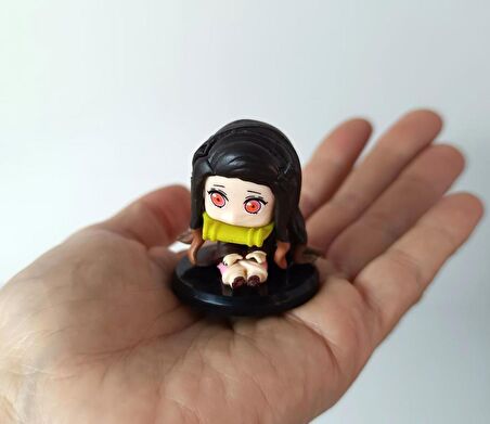 Anime Demon Slayer Nezuko İblis Avcısı Mini Figür Eylem Karakter Figür Oyuncak Biblo 5 cm