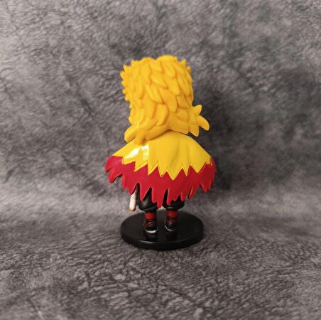Anime Figür Demon Slayer Kyojuro Rengoku 9 cm Karakter Figür Oyuncak Biblo 
