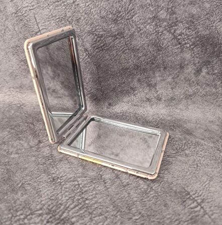 Cep Ayna Makyaj Çanta Seyehat Taşınabilir Mickey Minnie Mouse Ayna Kozmetik Büyüteç Kompakt   