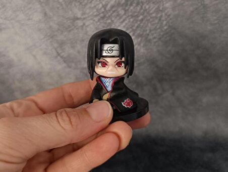 Anime Figür Naruto Itachi Uchiha 6 cm Karakter Mini Figür Oyuncak Biblo 