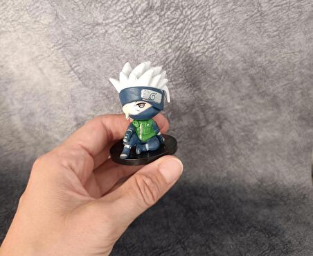 Anime Figür Naruto Kakashi Hatake 6 cm Karakter Mini Figür Oyuncak Biblo 