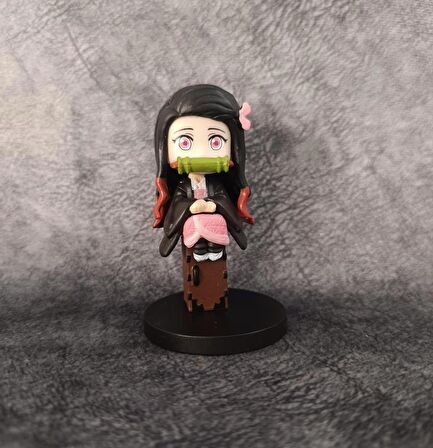 Anime Demon Slayer Nezuko 9 cm Karakter Figür Oyuncak Biblo 