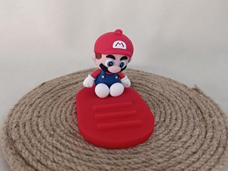 Telefon Tutucu Süper Mario Silikon Telefon Standı Karakter Figür Oyuncak 15513