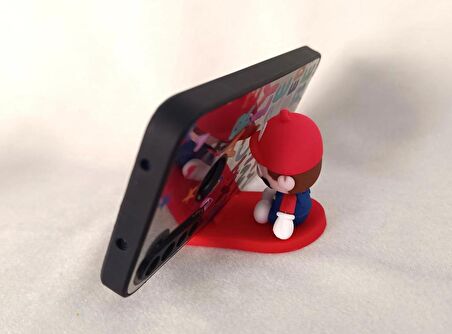 Telefon Tutucu Süper Mario Silikon Telefon Standı Karakter Figür Oyuncak 15513