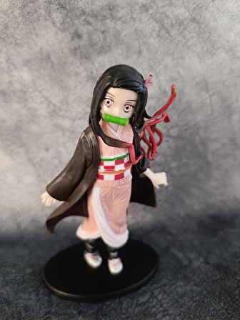 Anime Demon Slayer Nezuko Kamado 14 cm Karakter Figür Oyuncak Biblo 