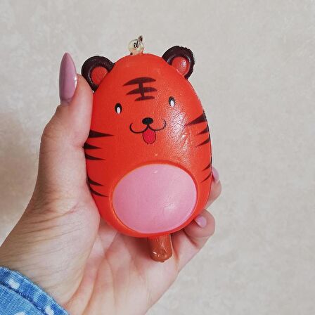 Anahtarlık Çanta Araba Süsü Squishy Dondurma Eğlence Hayvan Figür Sukuşi