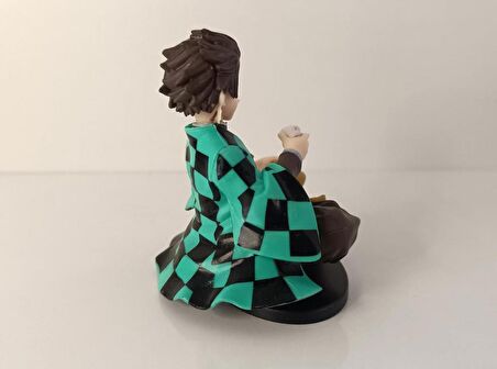 Anime Demon Slayer Kimetsu No Yaiba Tanjiro 10 cm Oturan Karakter Figür Oyuncak Biblo 