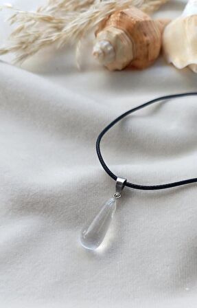 Kolye Gerdanlık Çakra Yoga Reiki Doğal Kristal Kuvars Taşı Kadın Hediye 