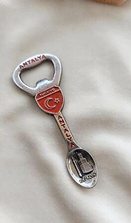 Magnet Açacak Metal Şişe Açacagı  Kaşık Ay Yıldız Mıknatıslı Buzdolabı Süsü 