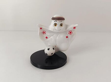 Black Tea Katar Dünya Kupası Maskotu El Sosu 3D Model 7 cm Figür 