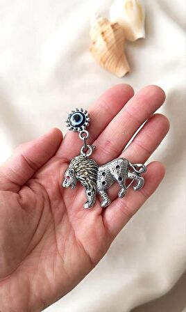 Magnet Aslan Metal Hayvan Mıknatıslı Buzdolabı Süsü 